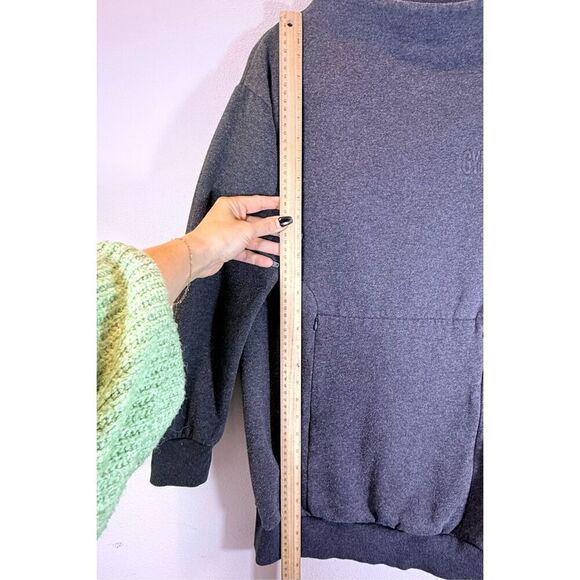 Gymshark Mock Neck Gray Tunic Women's Sweatshirt Small - Picture 6 of 9